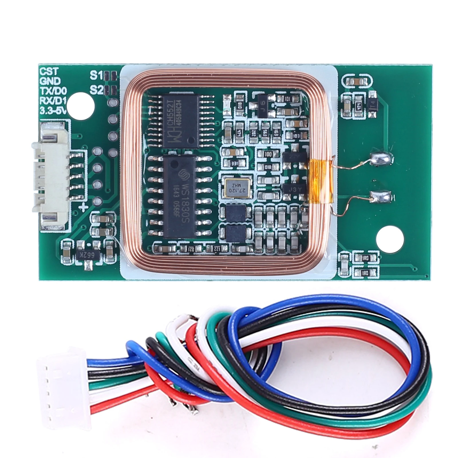 RFID kablosuz okuyucu modülü IC ID kart okuyucu 13.56MHz 125KHz çift frekans Wiegand WG26 WG34/ UART 5V 12V