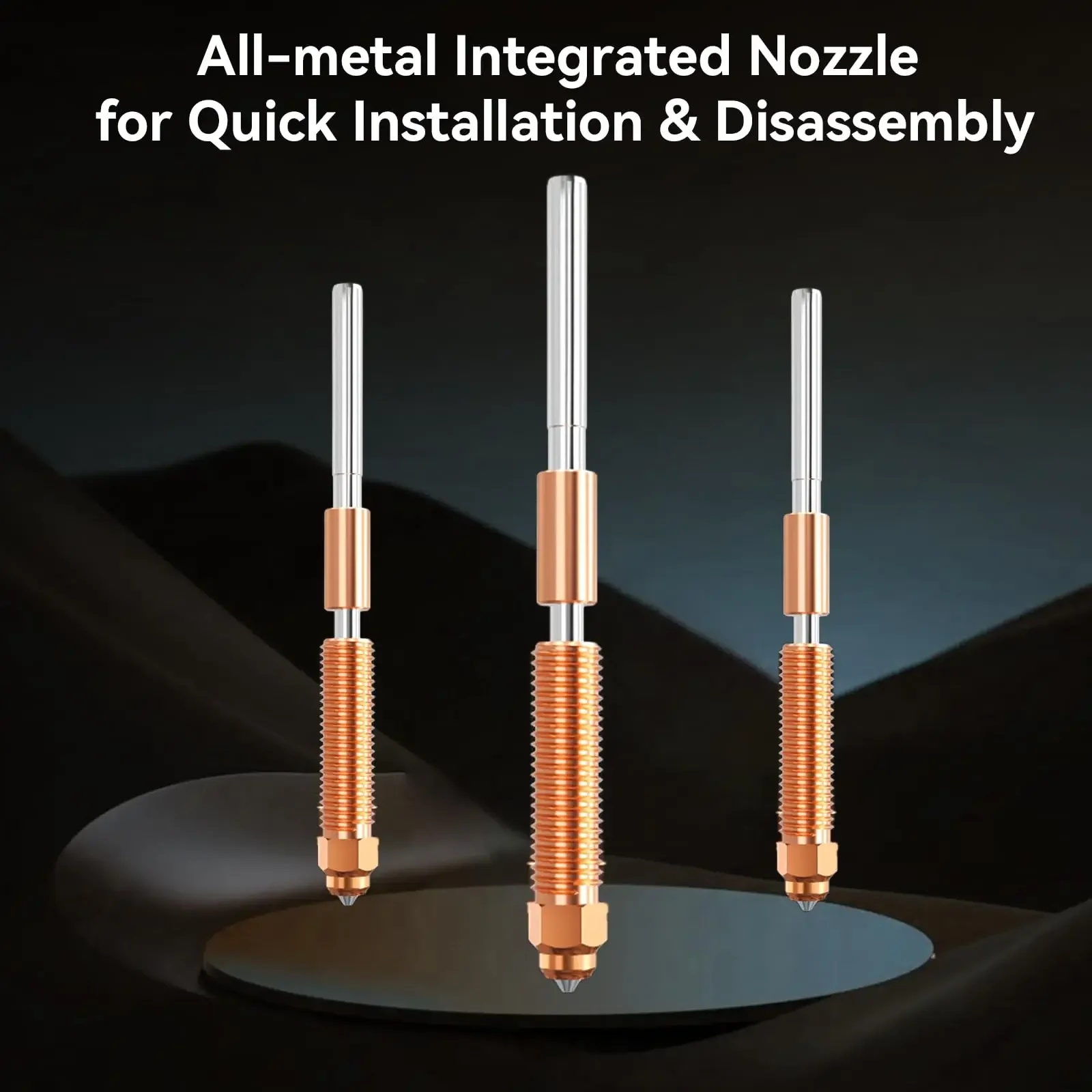 Creality 2pcs K1C/Ender 3 V3 Unicorn Quick-Swap 3D Printer Nozzle Kit 0.2/0.4/0.6/0.8/1.0mm for Creality K1C/Ender 3 V3/V3 Plus