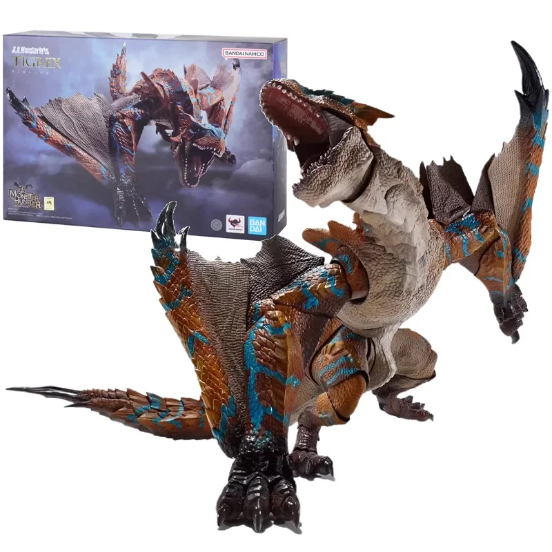 100% Оригинальные фигурки BANDAI Spirit S.H.MonsterArts SHM TIGREX MONSTER HUNTER аниме модели коллекционные экшн-игрушки подарки