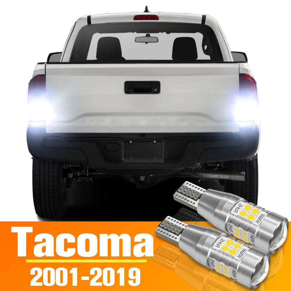 2 uds luz LED de marcha atrás para Toyota Tacoma accesorios bombilla 2001-2019 2010 2011 2012 2013 2014 2015 2016 2017 2018 respaldo