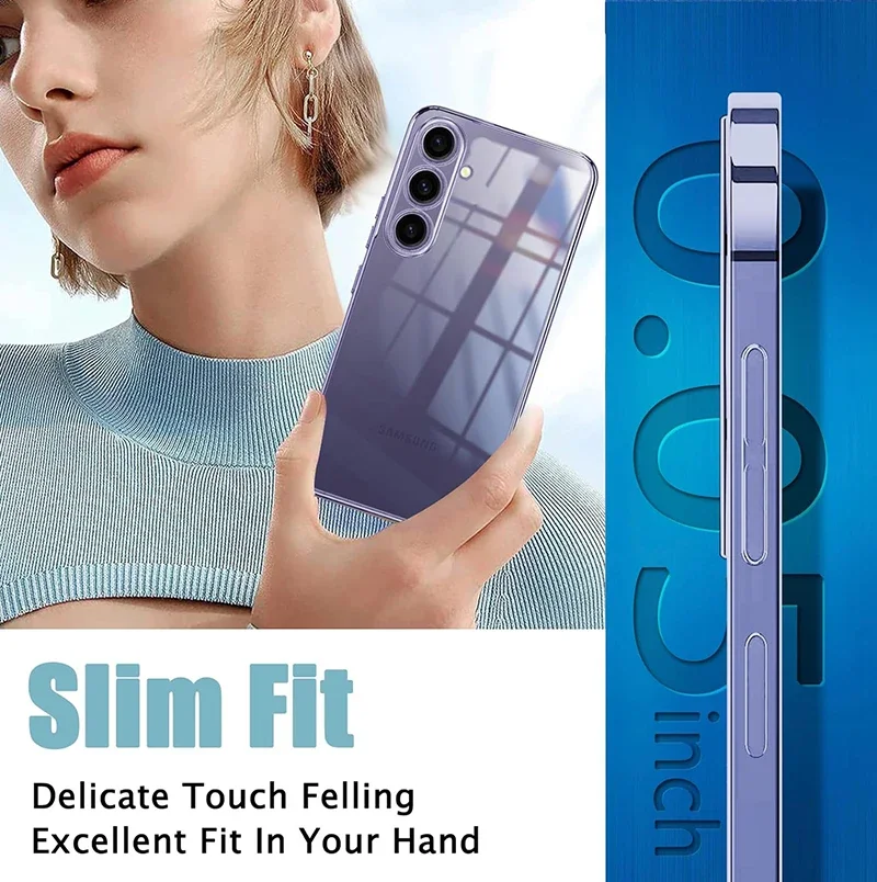 Luxury Plating Silicone Soft TPU Case For Samsung Galaxy S25 Ultra S24 FE S23 Ultra S22 PLUS S21 FE Cover Funda S23FE