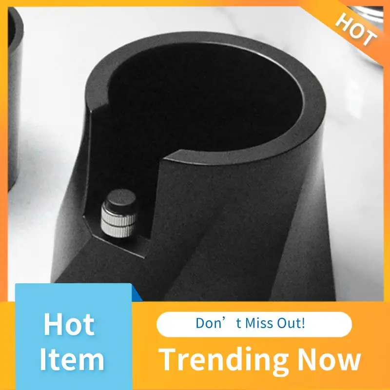 

A13I-Spiral Black Tamp Base, Espresso Machine Handle Storage Base, Height Adjustable, Non-Slip Bottom