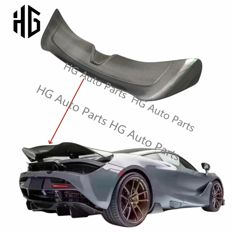 

V Style Carbon Fiber Rear Luggage Wing Spoiler Body Kit For Mclaren 720S GT Upgrade To Vors Style Trunk Lid Car Spoiler Wings