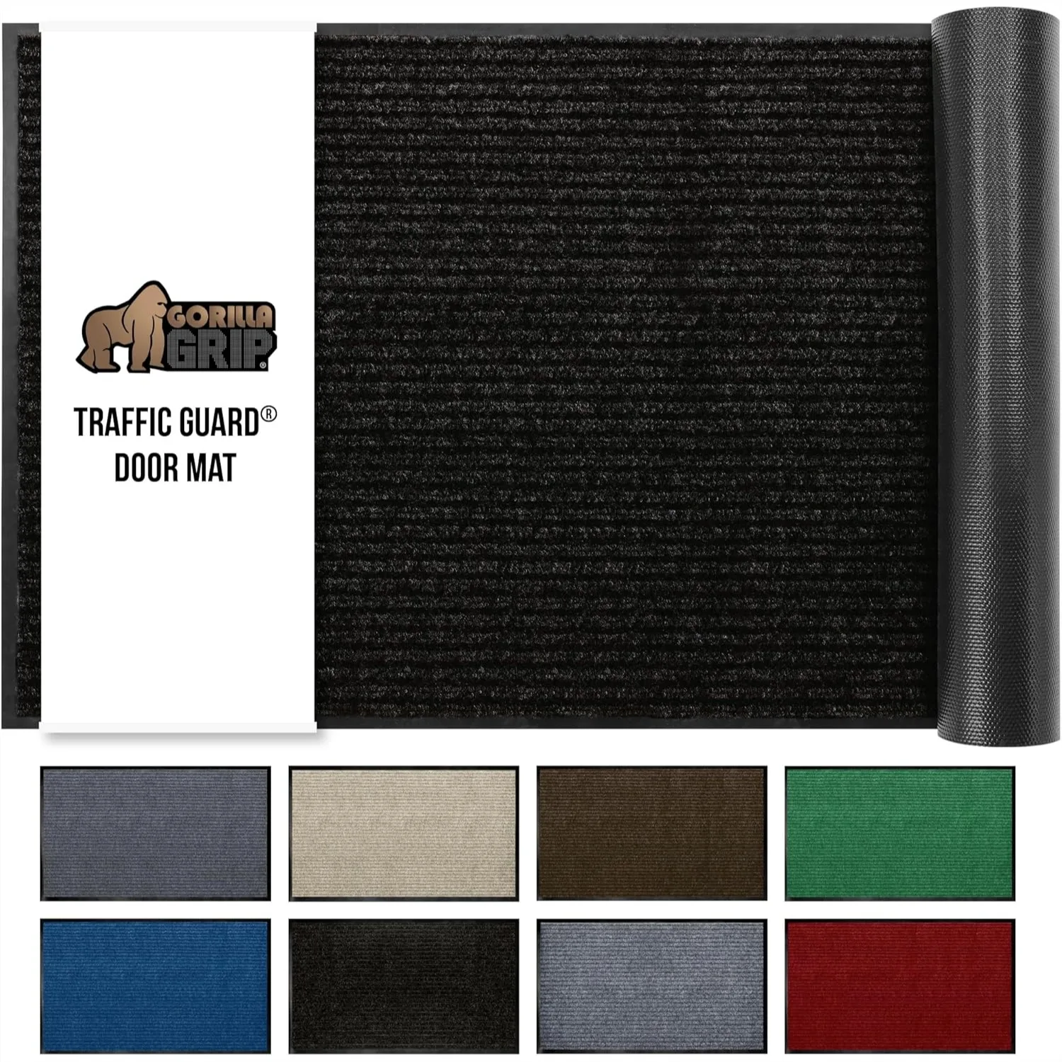 

Waterproof Traffic Guard Door Mat 35x23, Heavy Duty Entryway Mats with Strong Backing, Low Profile Commercial Utility Rugs for