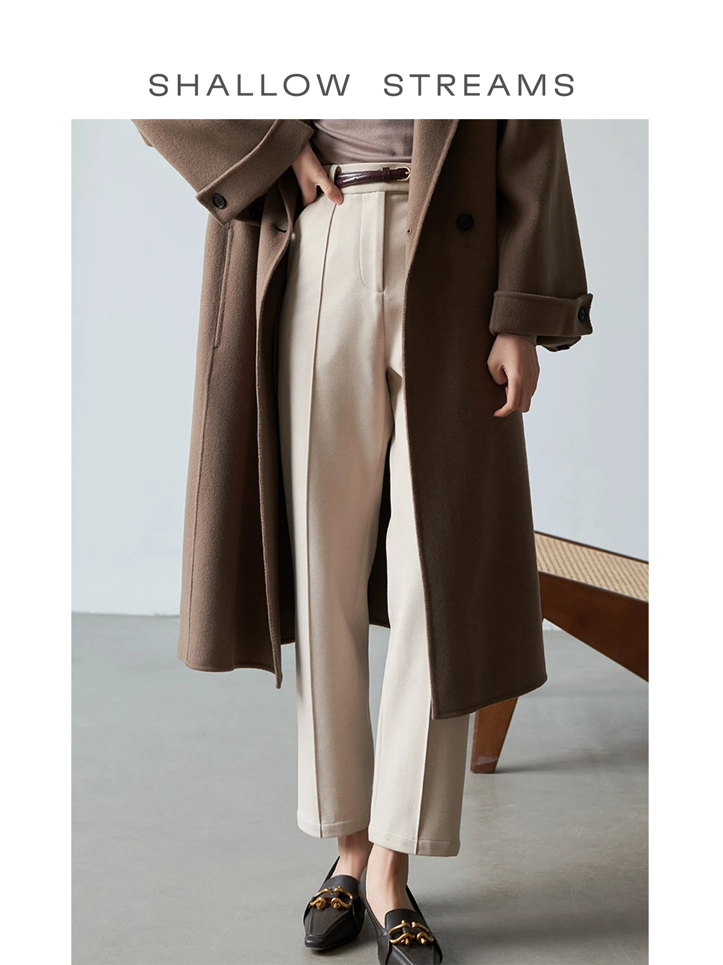 Thiened Warm Hohe Taille Casual Anzug Hosen Mittleren S Linie frauen Herbst Winter Pendeln Sle OL Faion Zipper Damen Tro...