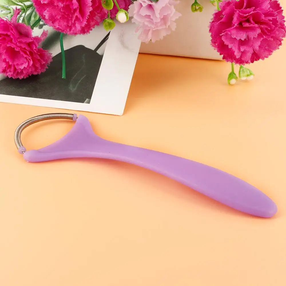 Su e giù Rolling Face Epi Roller Hair Remover rimuovi fronte mento guance strumento professionale per la depilazione del viso viola portatile