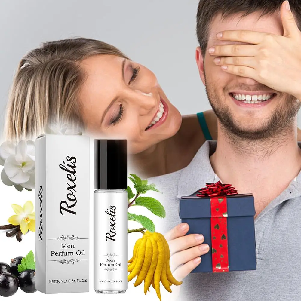 Roxelis Men Perfum Oil Is Fresh, Elegant, Not Pungent, 0.34 Ball Fragrance Portable Natural, And Small Oz Delicate, X8Q1