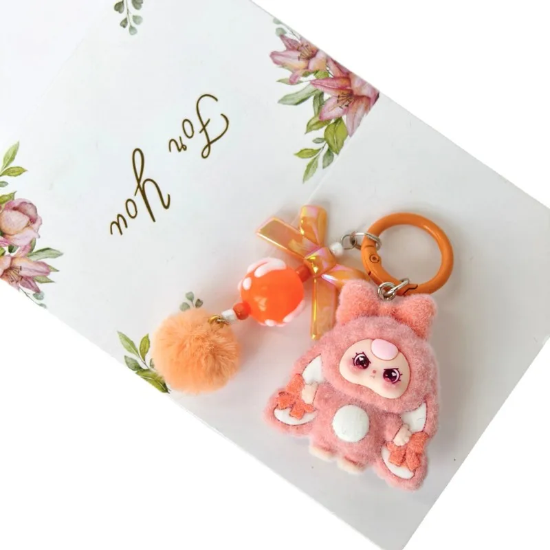 New 10 Pcs Mixed Baby Three Keychain Pendant Flocking Doll Keai Bags Hang Ornaments Student Gifts