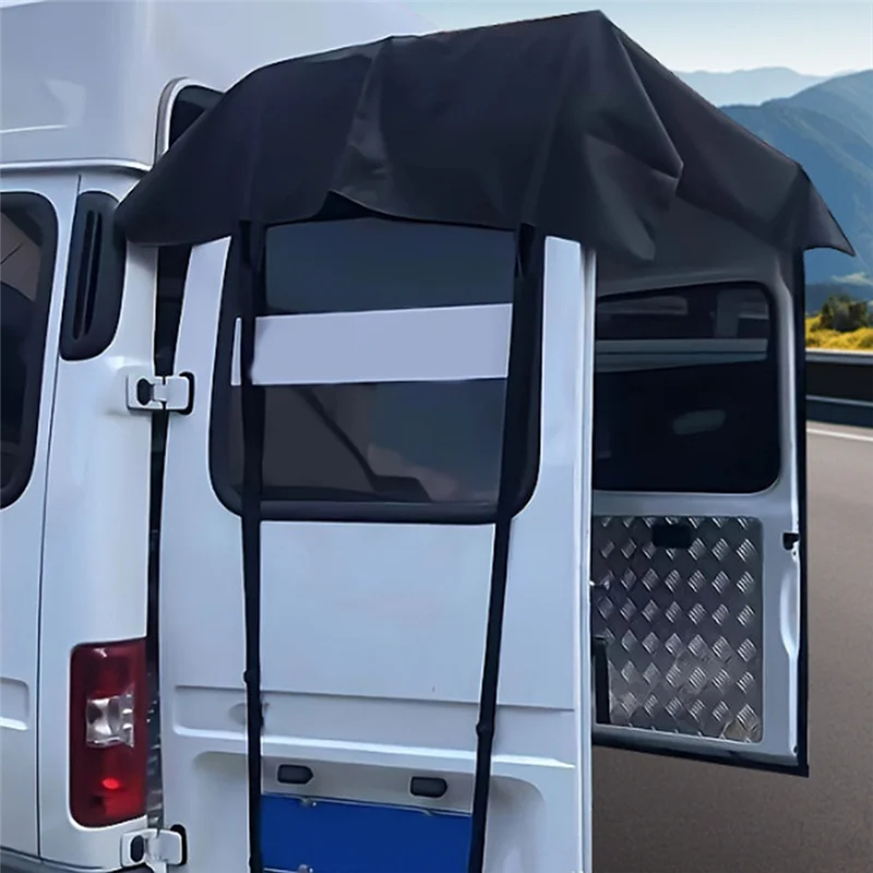 ฝาครอบบังแดดบังแดดความร้อนโล่รถ RV ด้านหลัง Barn ประตูกันสาดกันน้ํา