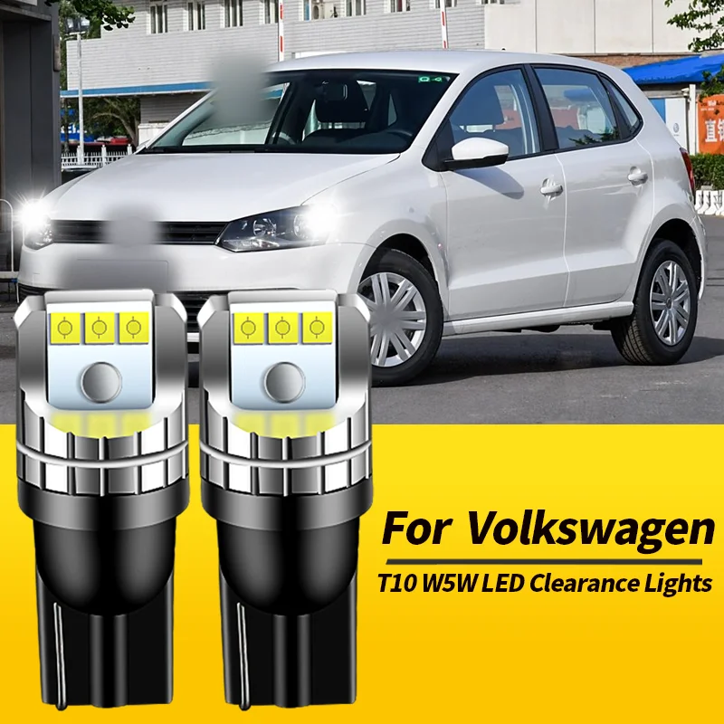 

2шт T10 W5W светодиодные габаритные фонари ​ Canbus для VW Polo 1995-2017 Touran 2003-2015 Touareg 2002-2018 Crafter 06-16 автомобильные аксессуары