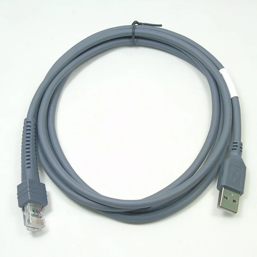Кабель для передачи данных сканера 5 м 3 м USB-RJ48 RJ50 для LS2208 LS1203 LS2208/AP LS4008I LS7808 DS3400 для Zebra Xunbao Motorola Honeywell