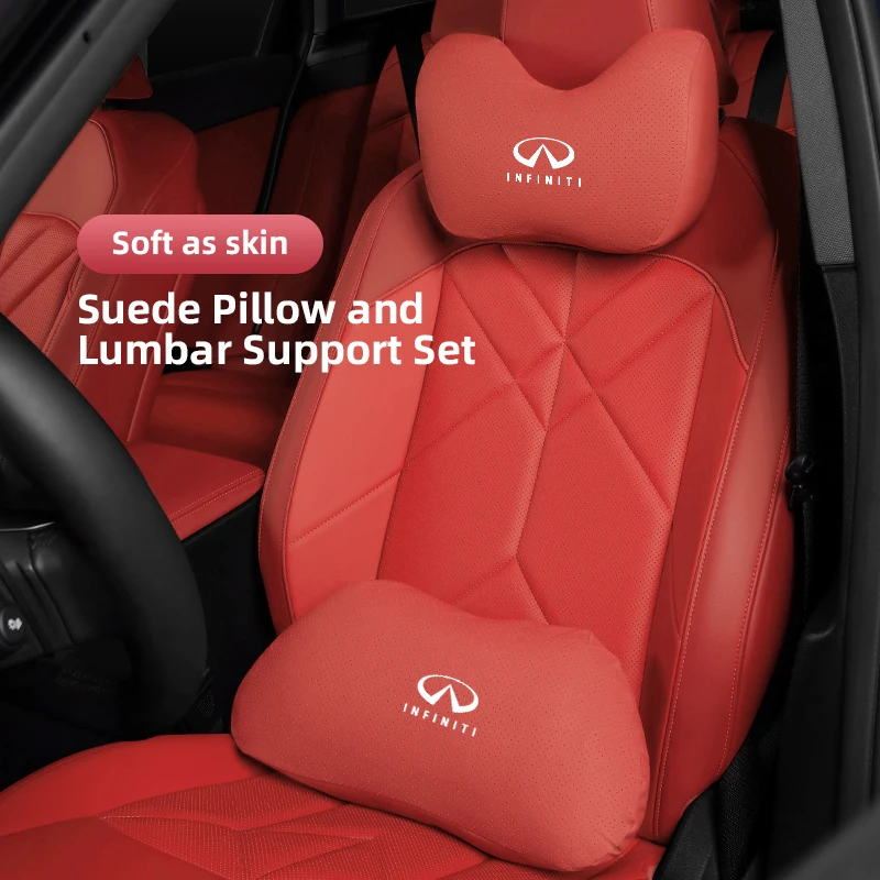 

Infiniti logo Car Comfort Headrest and Lumbar Support For Infiniti Q50 Q50L Q60 Q70L QX30 QX50 QX60 QX70 QX80 ESQ FX35 Q30 JX35