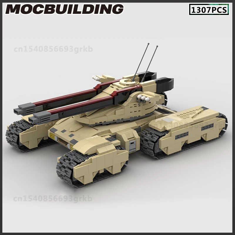 

MOC Building Block Heavy Assault Tank Mammoth DIY Bricks Model Armored Car Christmas Gifts Birthday Present Assembling Ideas Toy