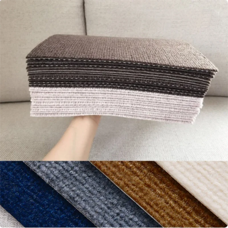 5~30pcs Self-adhesive Carpet Square 30x30cm Peel Stick Removable Sticker Floor Mats for DIY Home Furnishing Tiles Hallway Indoor