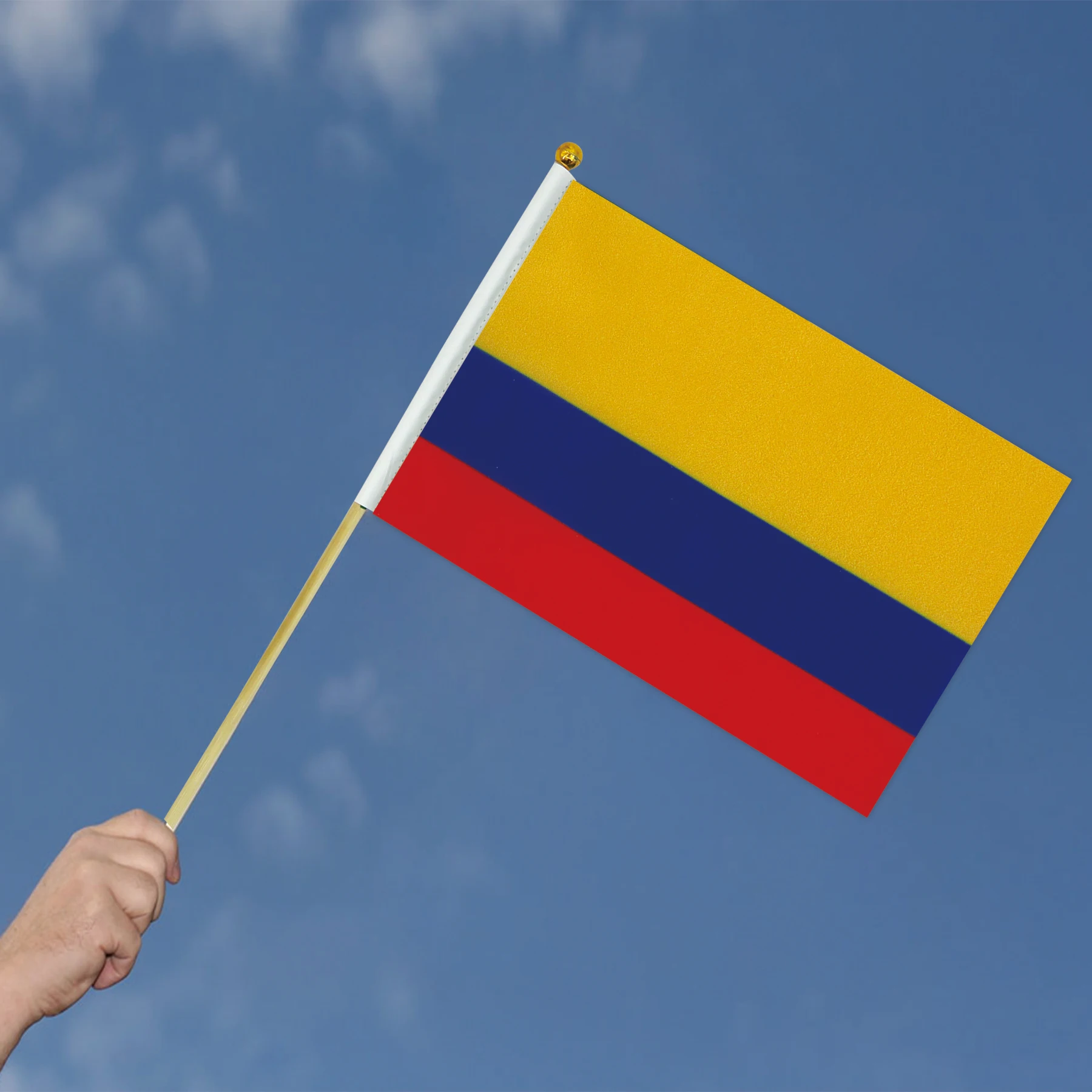 Colombia 14x21CM Hand Flags National Flags For Indoor and Outdoor Decorations(10pcs/1set)