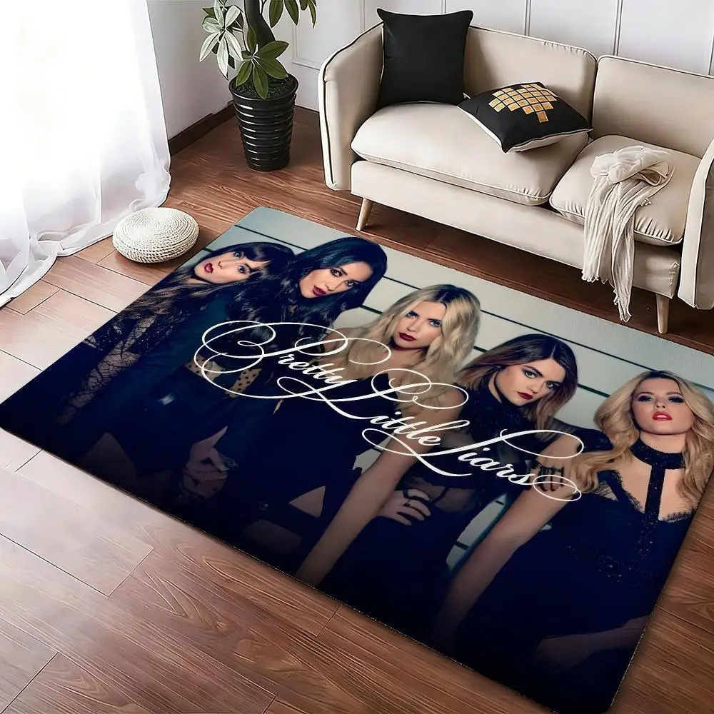 Pretty Little Liars Floor Mat Soft Thickened Absorbent Non-Slip Bedroom Living Room Door Mat Home Decor Flannel Rugs