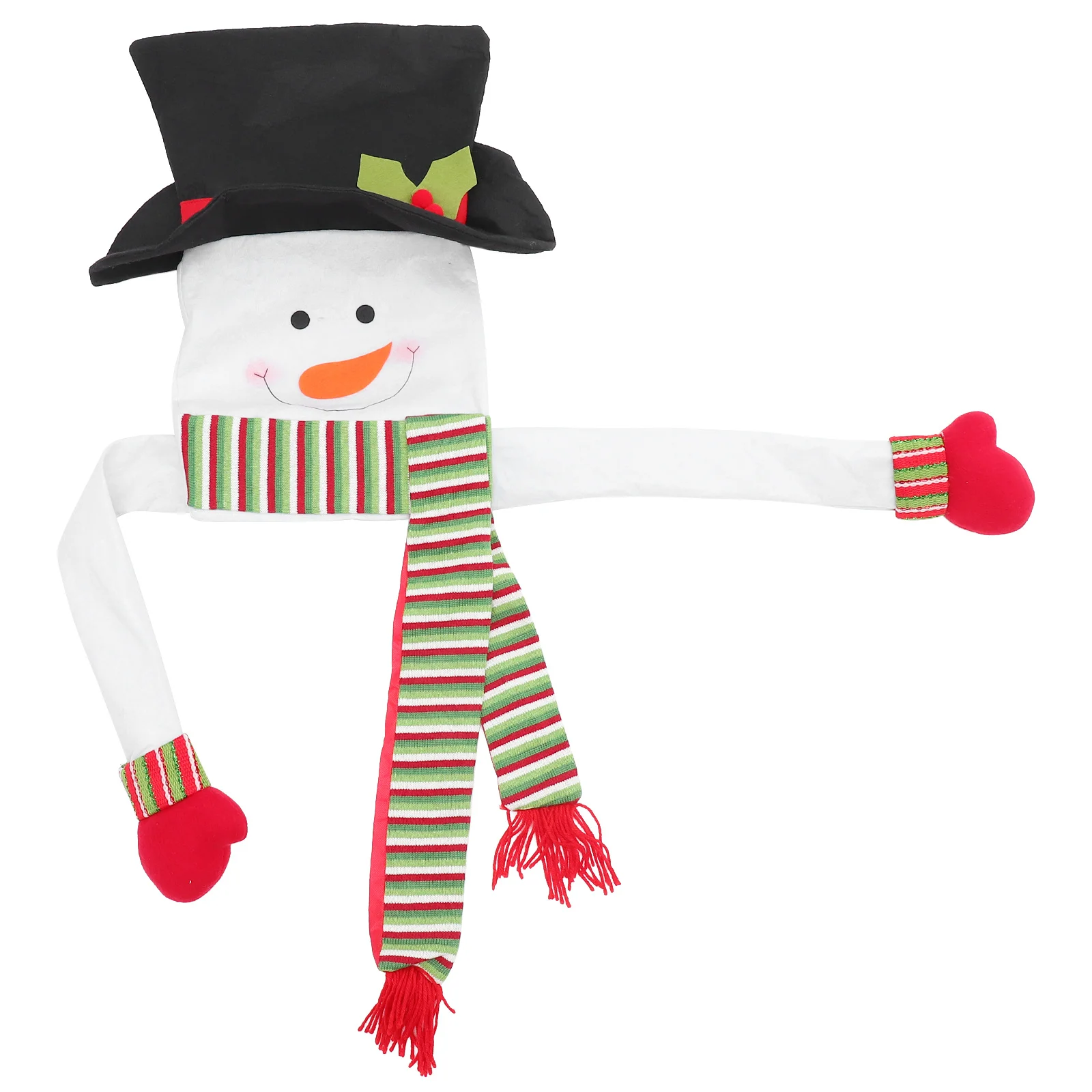 

1Pcs Adorable Snowman Christmas Tree Topper Hugger Colorful Xmas Ornament Eco-Friendly Tree Decoration for Home Party