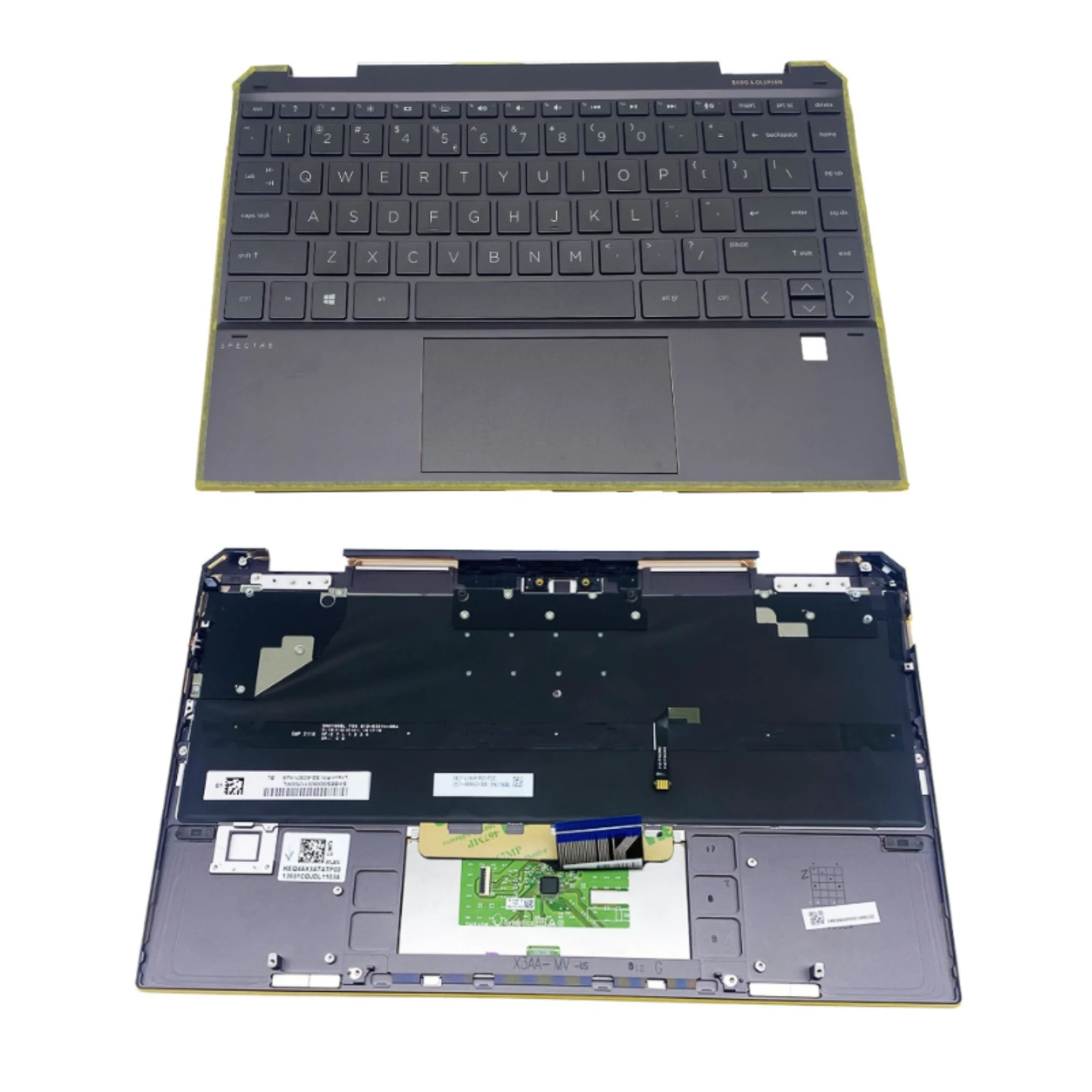 

L73748-001 For HP Spectre X360 13-AW TPN-Q225 Laptop Top Case Upper Palmrest Case C Cover w/ Backlit Keyboard Touchpad