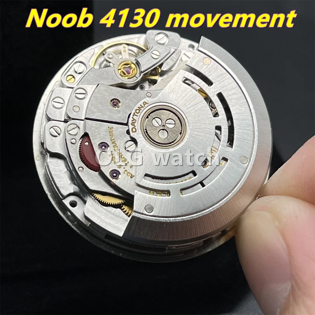 Noob super 4130-自動巻き時計ムーブメント,クリーンファクトリー,4130,アジアのクロノグラフ116520,メカニカル116500 -  AliExpress