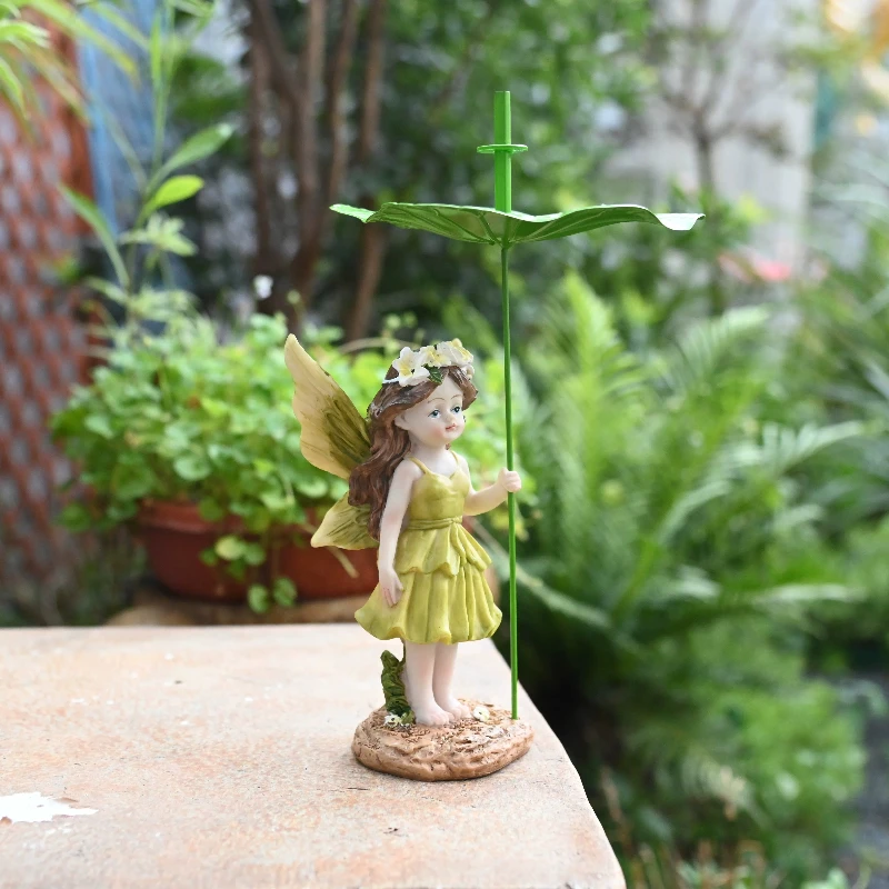 Creative Lotus Leaf Mosquito Coil Holder Garden Decorative Incense Burner Stand Balcony Fairy Figurine for Summer Unique Decor