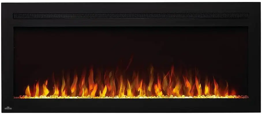 Purview 50 Inch Wall Mount Electric Fireplace - Black, Nefl50Hi