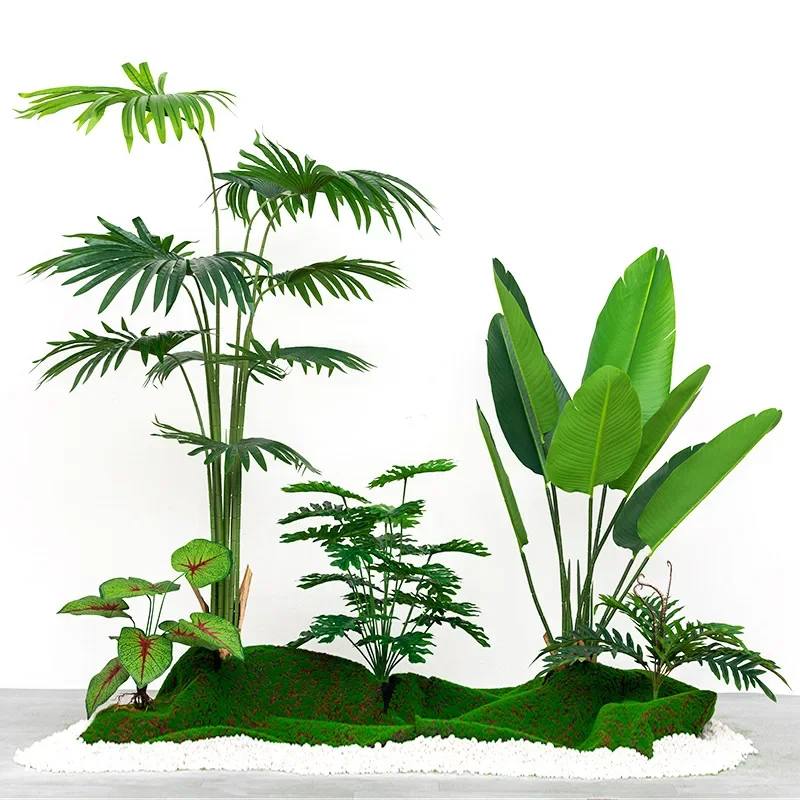 Simulation green plant landscaping combination indoor landscape green plant set