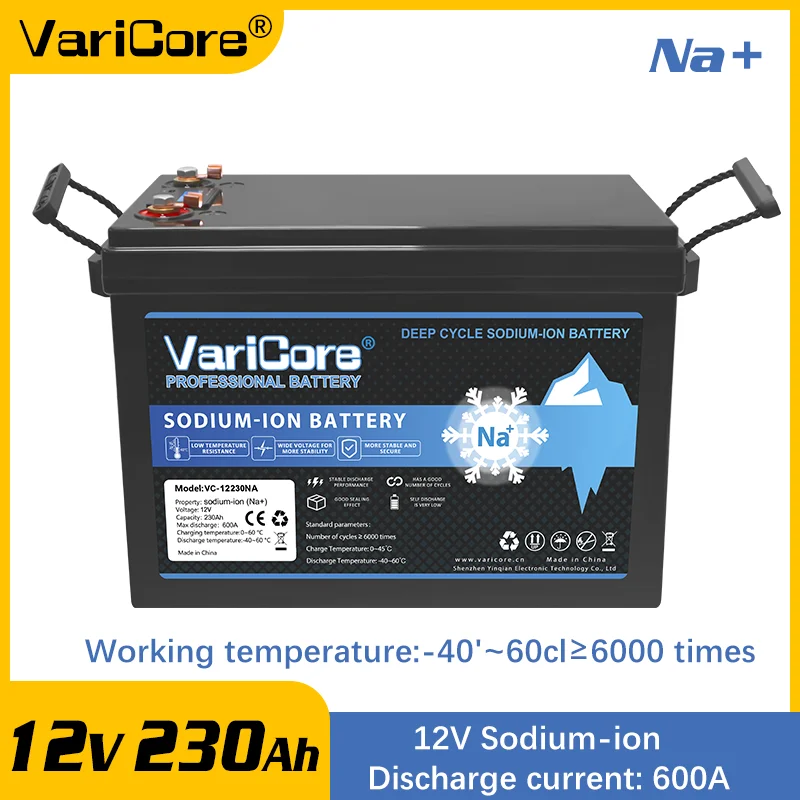 

VariCore Sodium-Ion Battery 12V 230Ah High-Capacity Portable Power Station for Camping, RV, Home Backup & Emergency Use