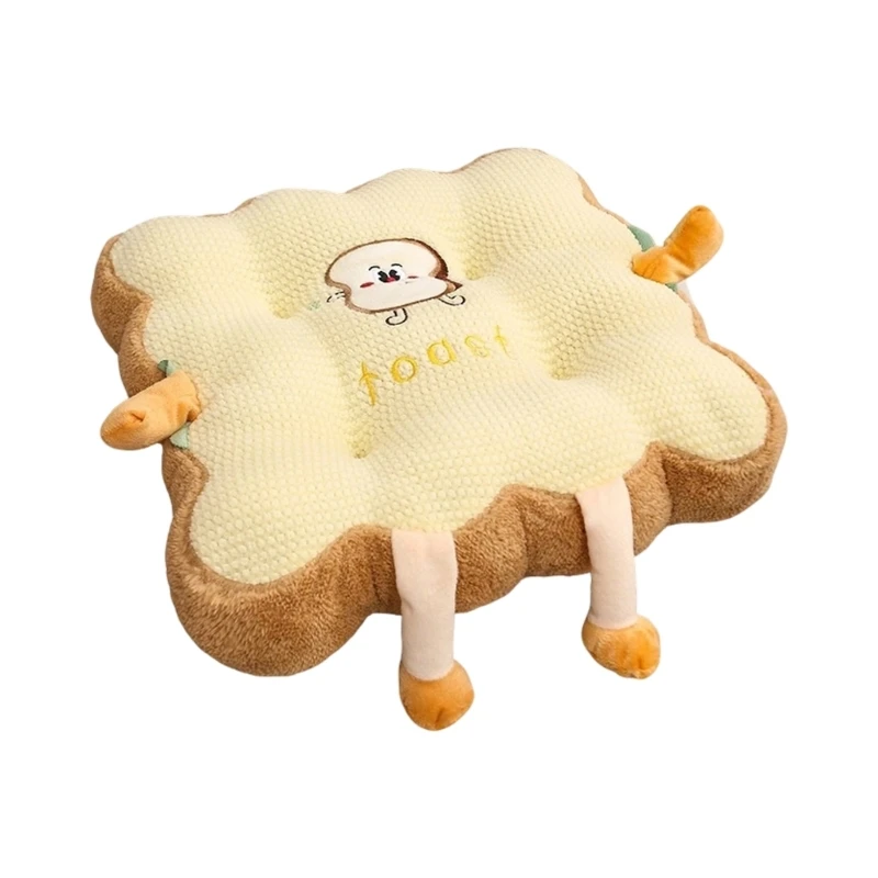 Square Pillow Chair Cushion With Embroidery Detail Gift For Friend 15UB