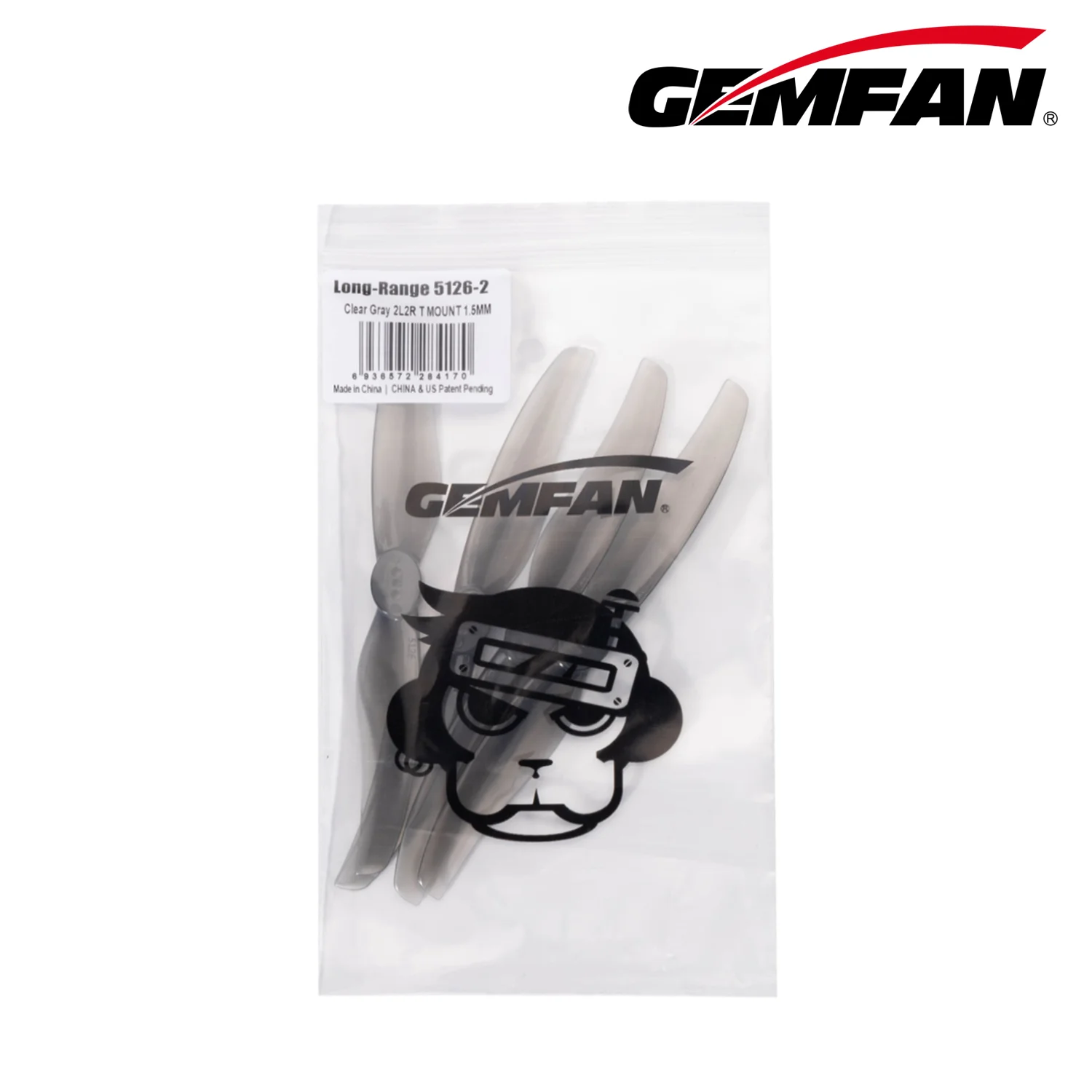 

Gemfan 5126 Пропеллер 5 дюймов 2 лопасти CW CCW Реквизит Высокоэффективный радиоуправляемый вертолет FPV Аксессуар Запасные части RC 2 пары