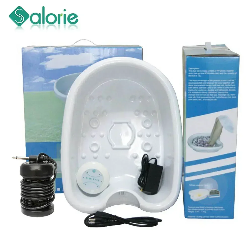 Ionic Foot Detox Machine with Tub Basin Foot Bath Detoxing Spa Massager Ion Cleanse Massage Device Bucket Ionic Detoxifier