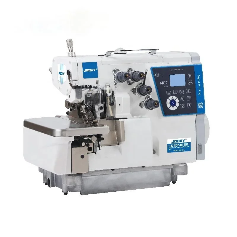 direct drive 4 thread oversewing machine, automatic thread cutter, cloth feeding device, stepper motor, for clothing industry