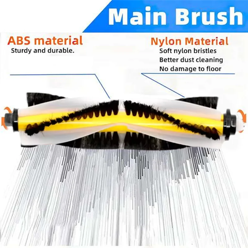 ABBK-الفرشاة الرئيسية لـ Proscenic 811GB 911S Linnberg Aqua ICLEBO G5 قطع غيار المكنسة الكهربائية ملحقات التنظيف الفعالة