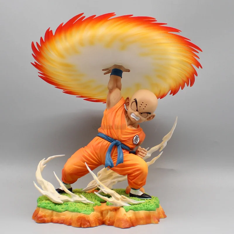 

28cm Dragon Ball Z Figures Krillin Anime Figures Gk Dbz Kienzan Kulilin Figurine Pvc Statue Collectible Model Decoration Toys