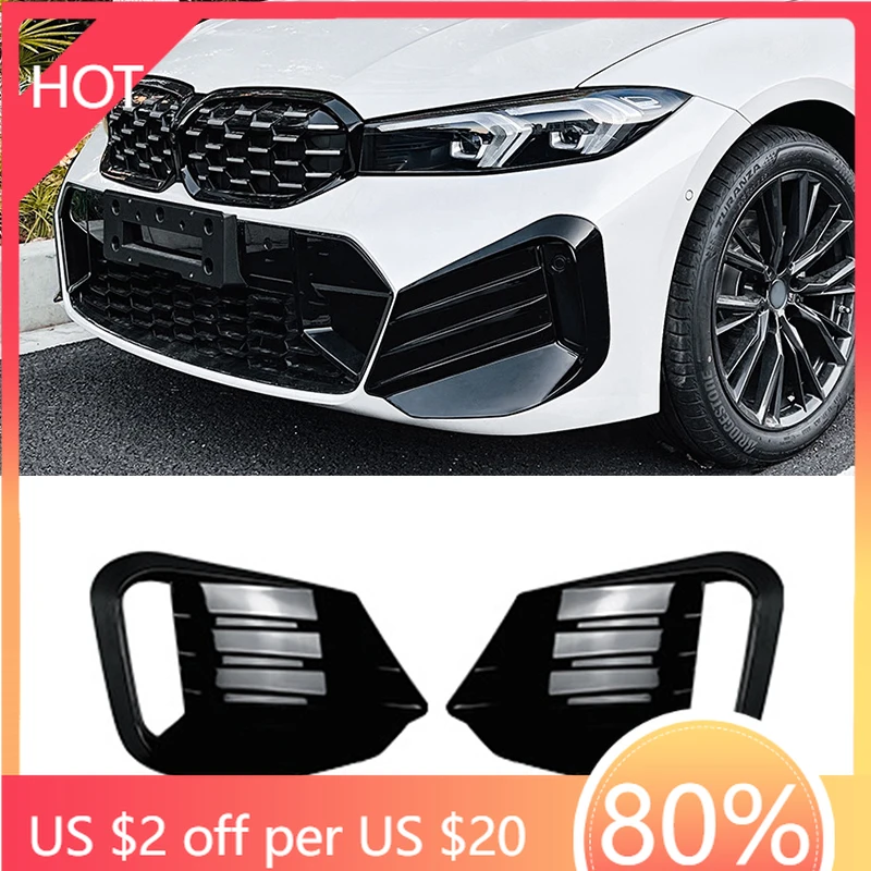 

Bumpers Front Bumper Side Vent Spoiler Frame Grille Cover For BMW 3 Series G20 G21 LCI M Sport 2023+ Car Accessories