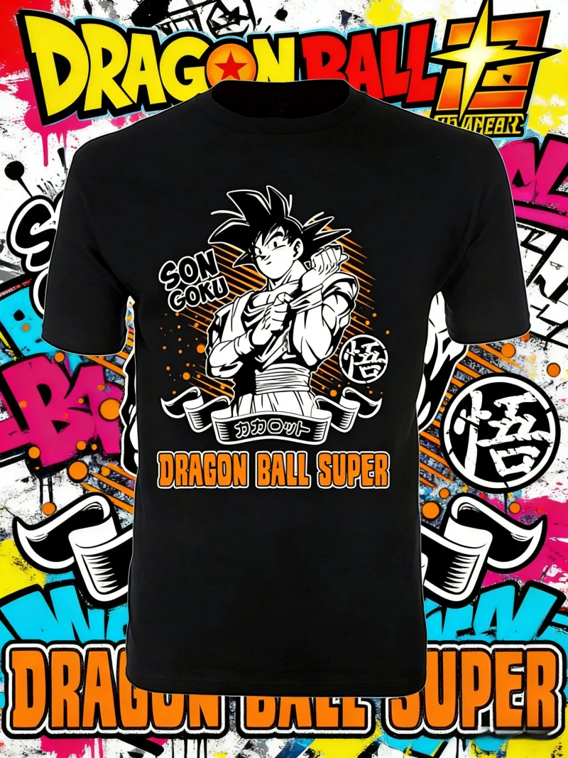 

Dragon Ball Super Son Goku Kakarot 100% Cotton T-Shirt Men Plus Size 2026 Summer Casual Sports Harajuku Fashion Short Sleeve Tee