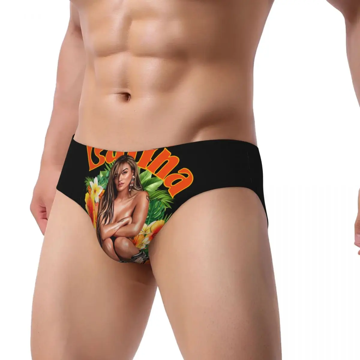 Custom Colombian Music Singer Karol G Tropicoqueta Men's Briefs Panties Men's Stretch Underwear Underpants