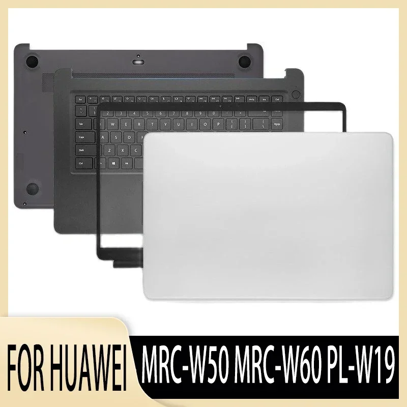 New Original Top Case for MateBook D MRC-W50 MRC-W60 PL-W19 LCD Back Cover Rear Lid Screen Back Case Silver Gray Black