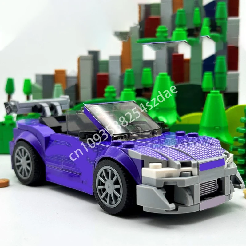 

180pcs MOC Roman's Mitsy Eclipse City Champions Super Car Building Blocks Christmas toy Gift Model Children Educational