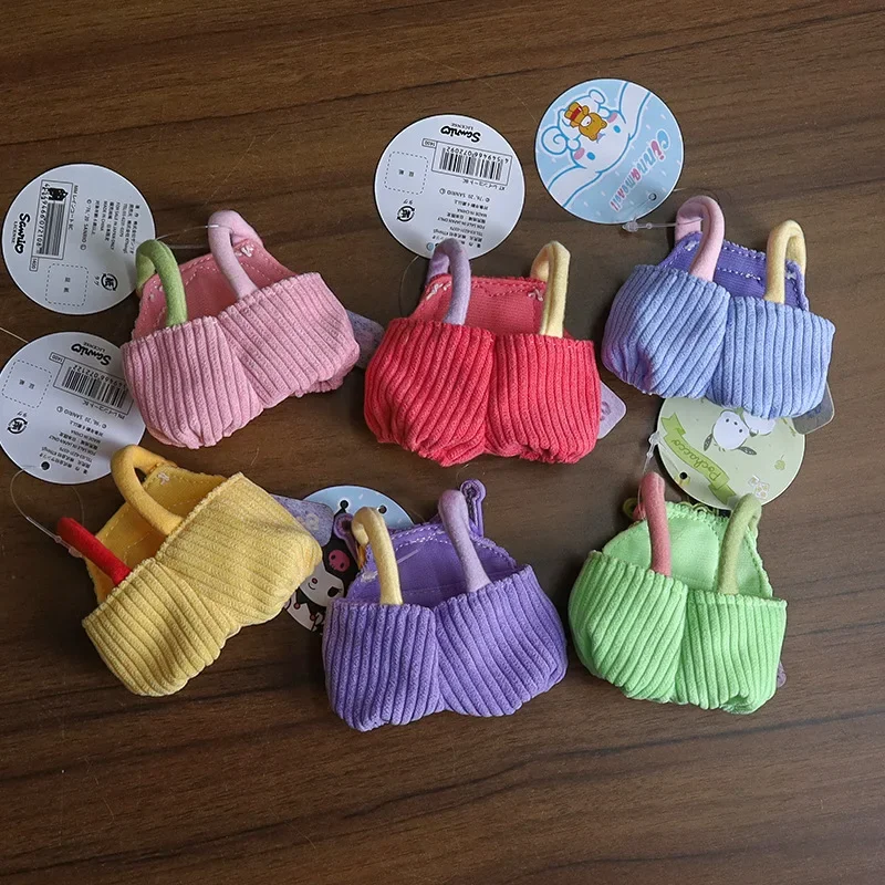 Labubu ตุ๊กตาเสื้อผ้าน่ารัก Overalls Sanrio Kuromi Cinnamoroll เสื้อผ้าผ้าฝ้ายเสื้อผ้าตุ๊กตาเหมาะสําหรับ 17 ซม.ตุ๊กตาเด็กของขวัญ
