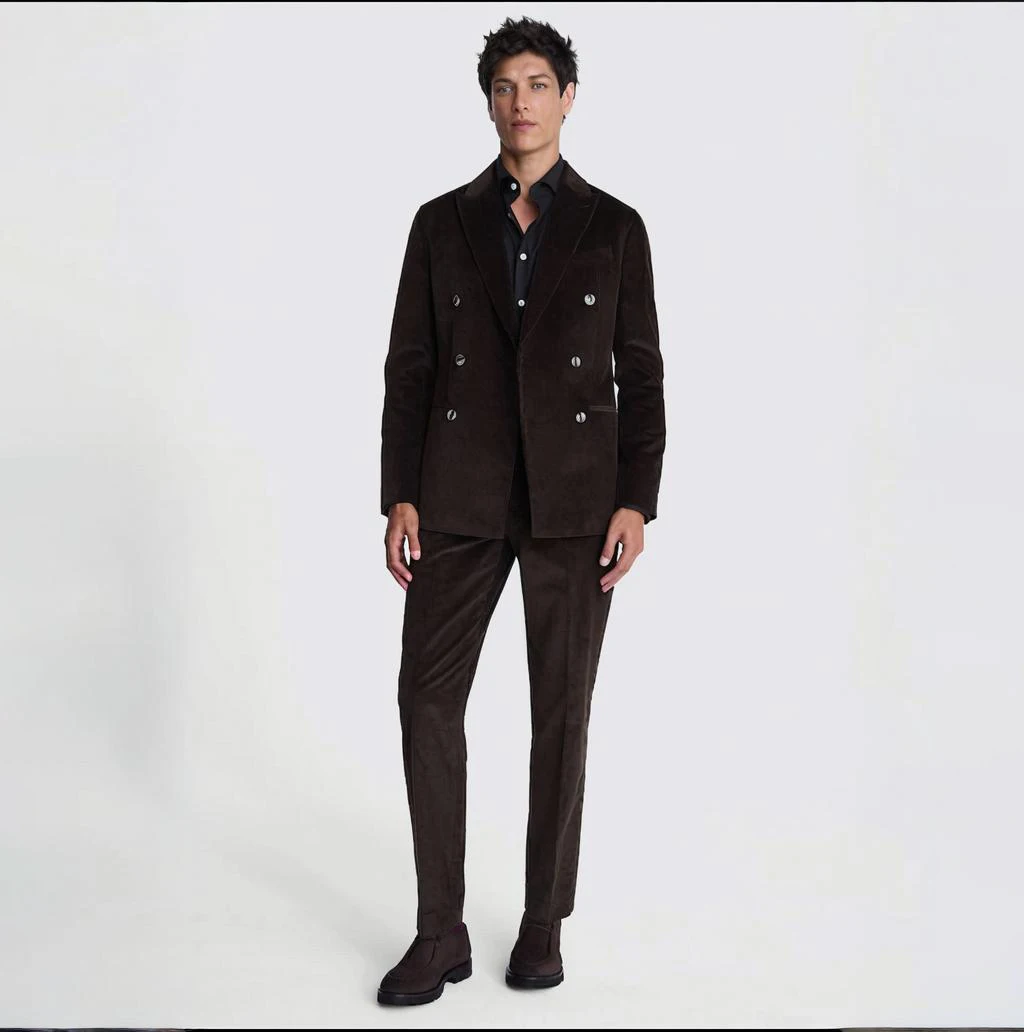 بدلة رجالي مكونة من قطعتين مصممة خصيصًا سروال قصير مزدوج الصدر بدلة مأدبة الزفاف ملابس الأعمال المخصصة #1