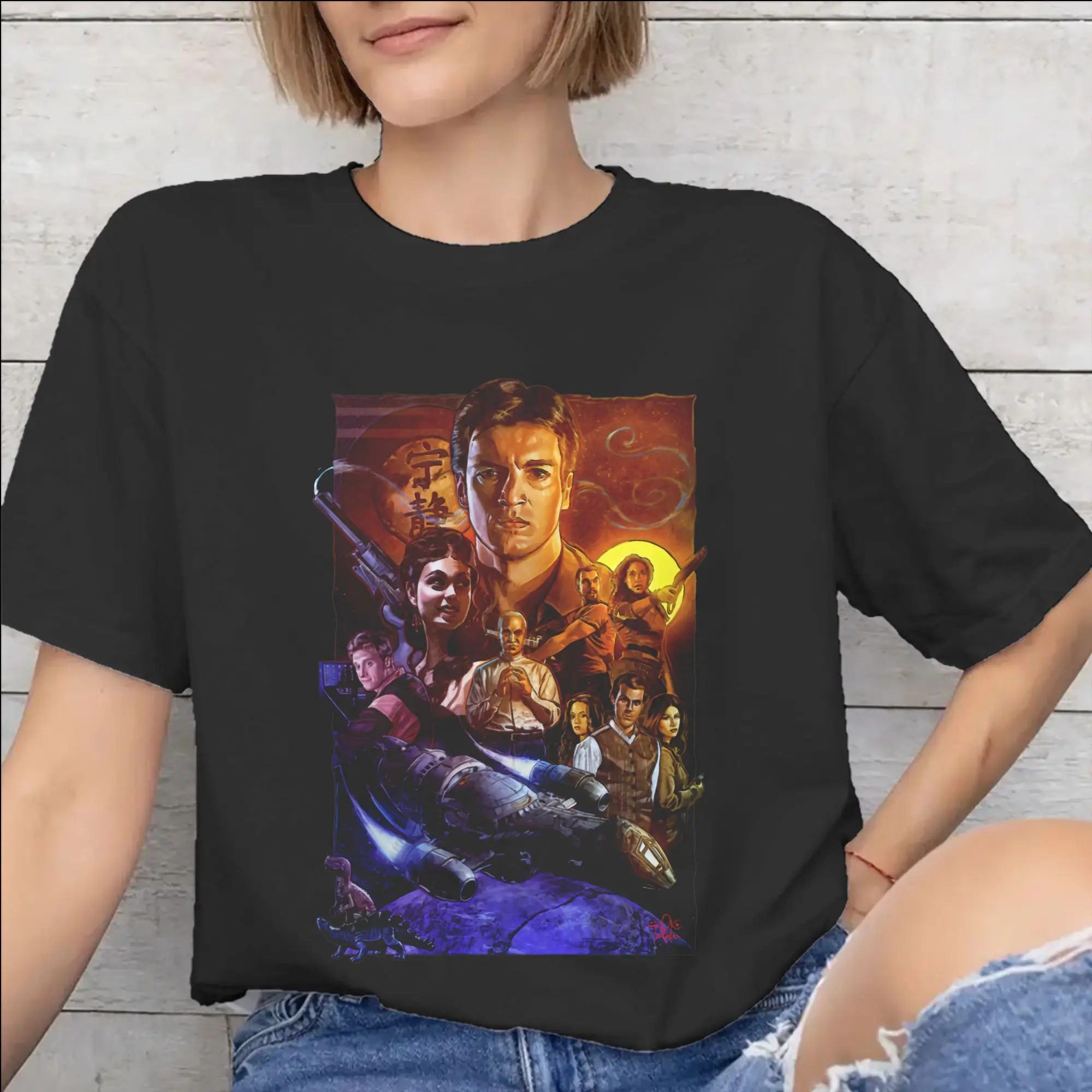 Firefly TV Series Tee Shirt for Men Women Gift Idea T Shirts  100% Cotton Clothing