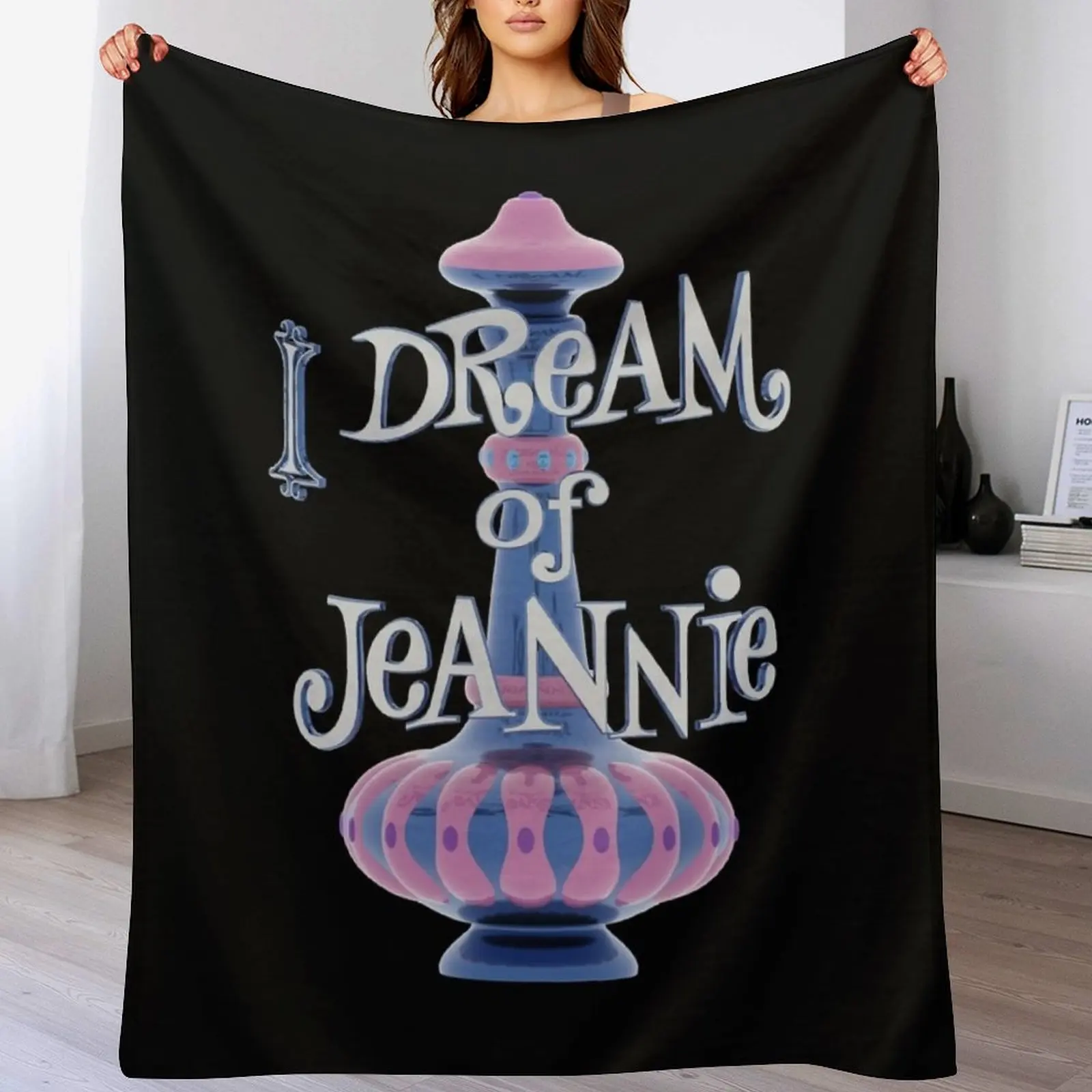 Mens My Favorite Dream of Jeannie Vintage Photograp Throw Blanket Baby Cute For Baby Blankets