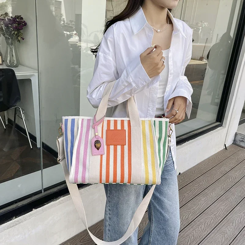 New Kurt Geiger Canvas Tote Bag Large Capacity Handbag Luxury Designer Brands Bags Women's Shoulder Bag Fashion Trend Purse