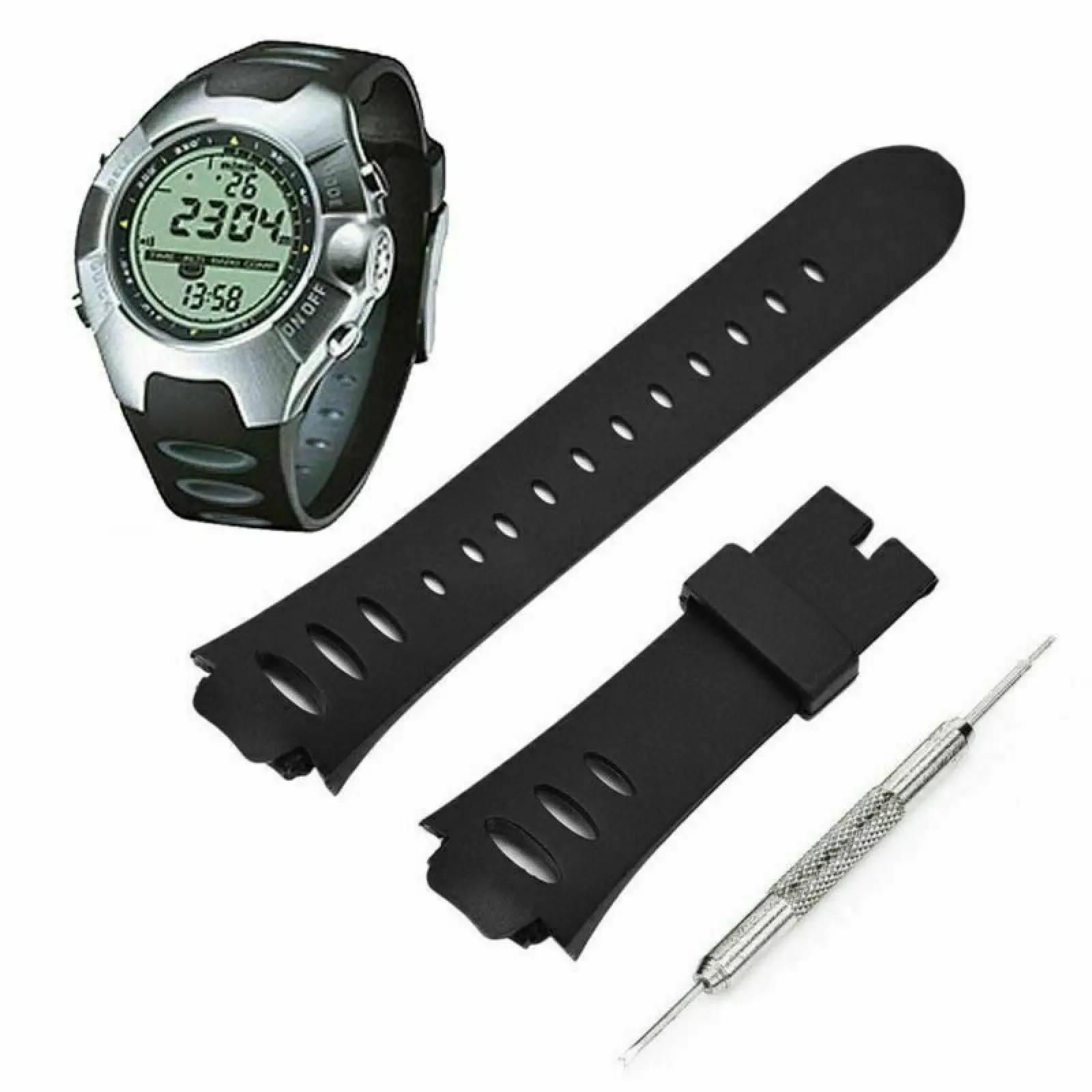 

New Durable Rubber Replacement Watch Band Strap Buckle For SUUNTO OBSERVER SR with Strap Installtion Tool Watch Belt