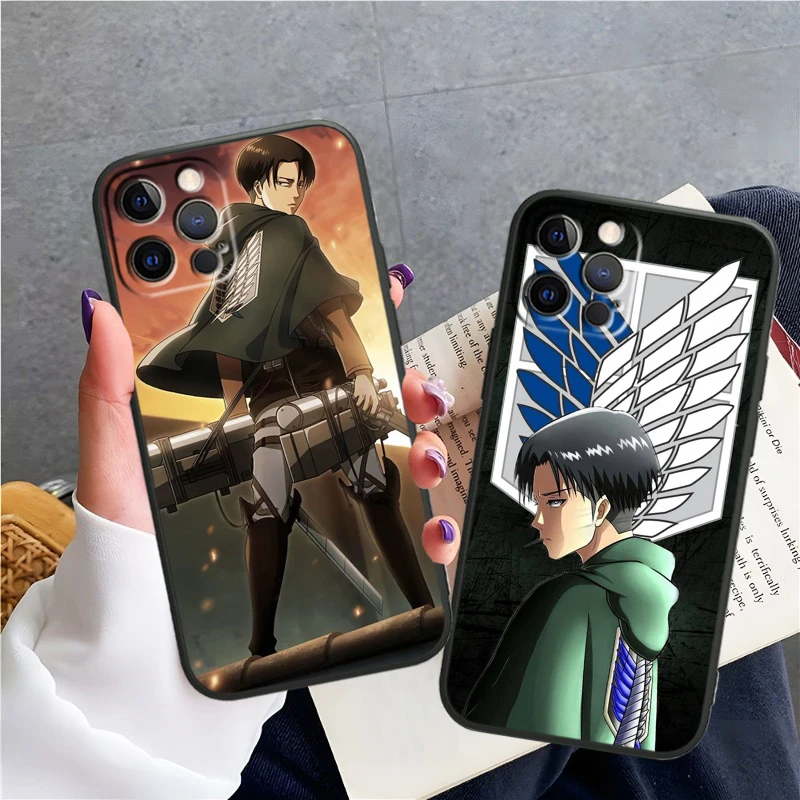 Ackerman Attack on Titan Silicone Black Soft Phone Case For Apple iPhone 15 14 13 12 11 X XS XR 8 7 6 6S Pro Plus Max Mini