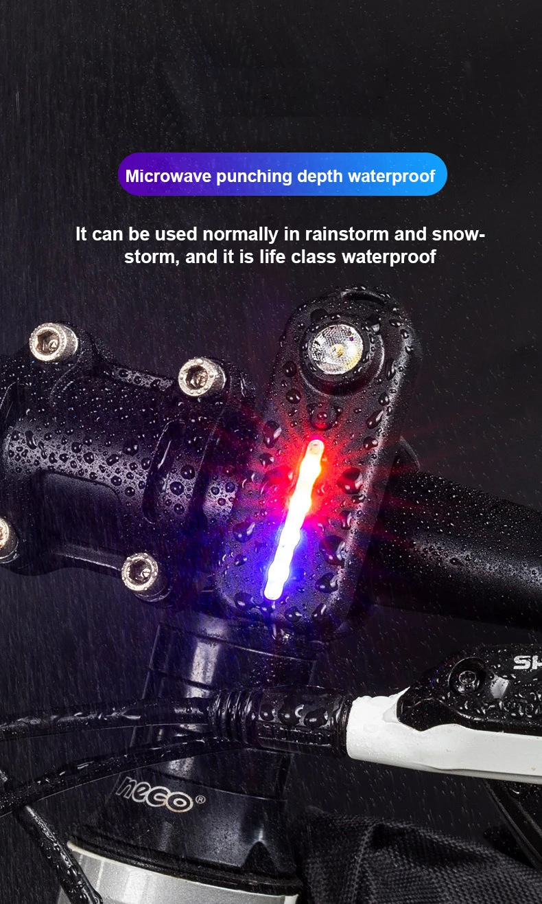 Red and Blue Shoulder Police Light with Clip USB Rechargeable Flashlights Warning Safety Bike Warn Lantern