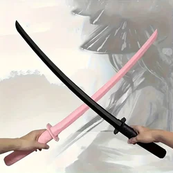 3D Printed Retractable Katana Gravity Real Size Japanese Samurai Sword Realistic Plastic Sword Cosplay Accessory Photobooth Prop