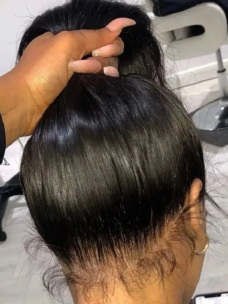 360 Full Lace Pruik 30 40 Inch Bone Straight Menselijk Haar Pruiken 13x6 Hd Transparant Kant Voor pre Geplukt Braziliaans Haar Voor Vrouwen - afbeelding 2