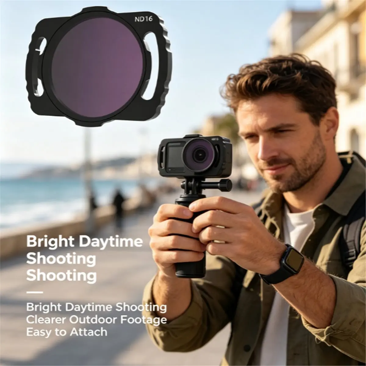 Adjustable ND16 Neutral Density Filter for Avata 03 End, Light Reduction Lens Filter for Daytime