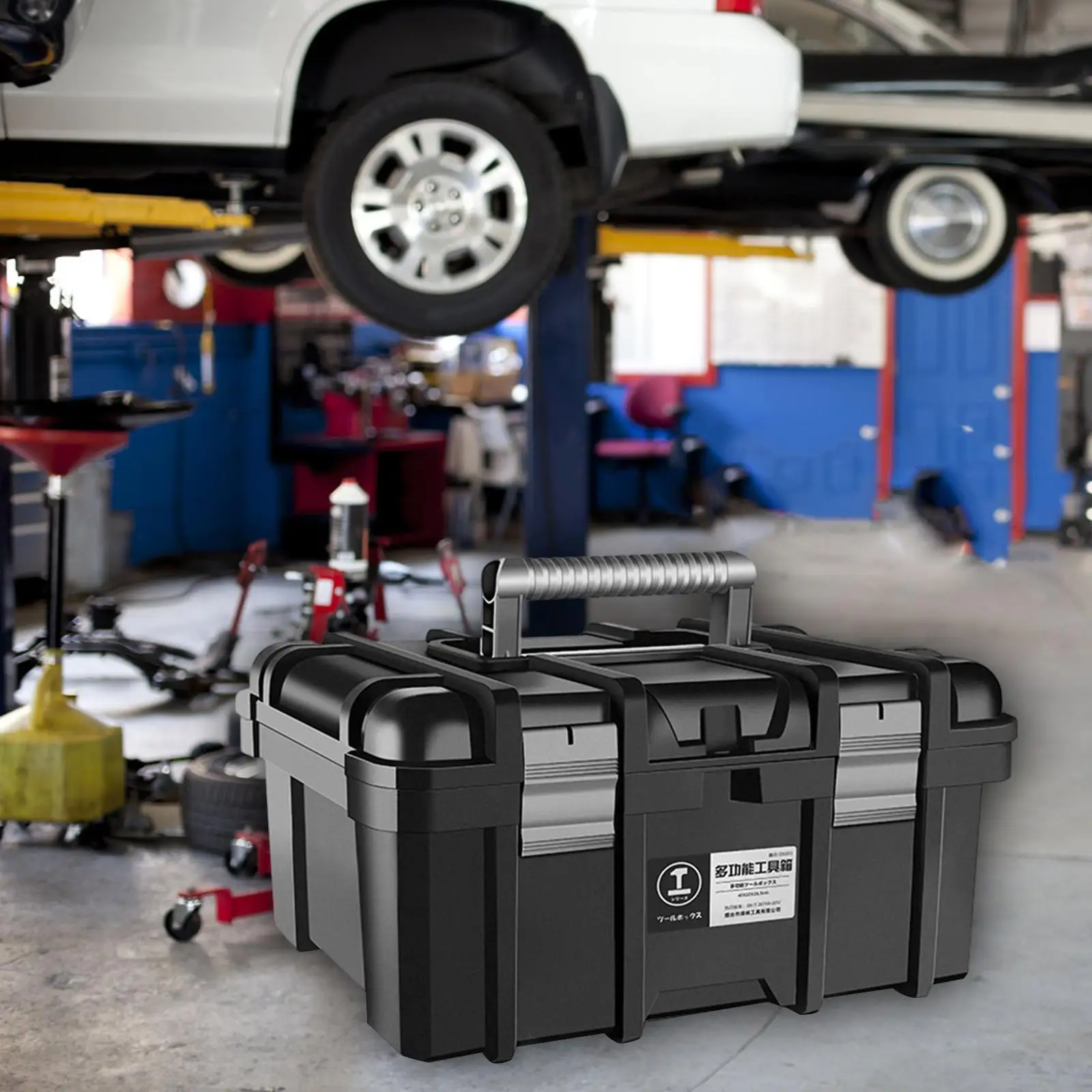 22/23 Inch ABS Plastic Toolbox Large Hard Case Empty Tool Case Suitcase for Tool Organizer Box Portable Hardware Tool Organizer